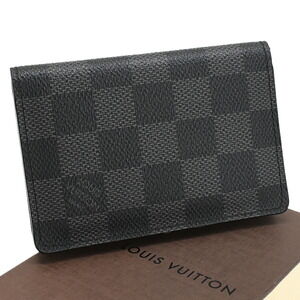 Louis Vuitton Pocket Organizer Damier Graphite Black Canvas